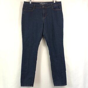 Revolt Dark Wash Straight Jeans Size 16
